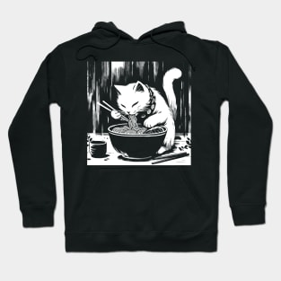 Electric Guitar Cat Rock Music Japan Style Funny Cat Hoodie